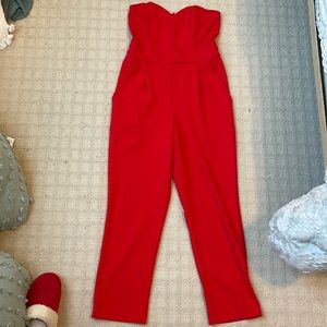 Red jumpsuit from Express size 6